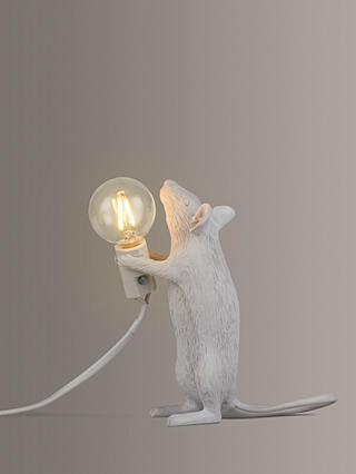 Seletti Standing Mouse Table Lamp, White