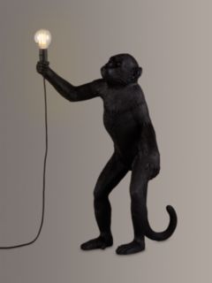 Seletti Standing Indoor/Outdoor Monkey Table Lamp, Black