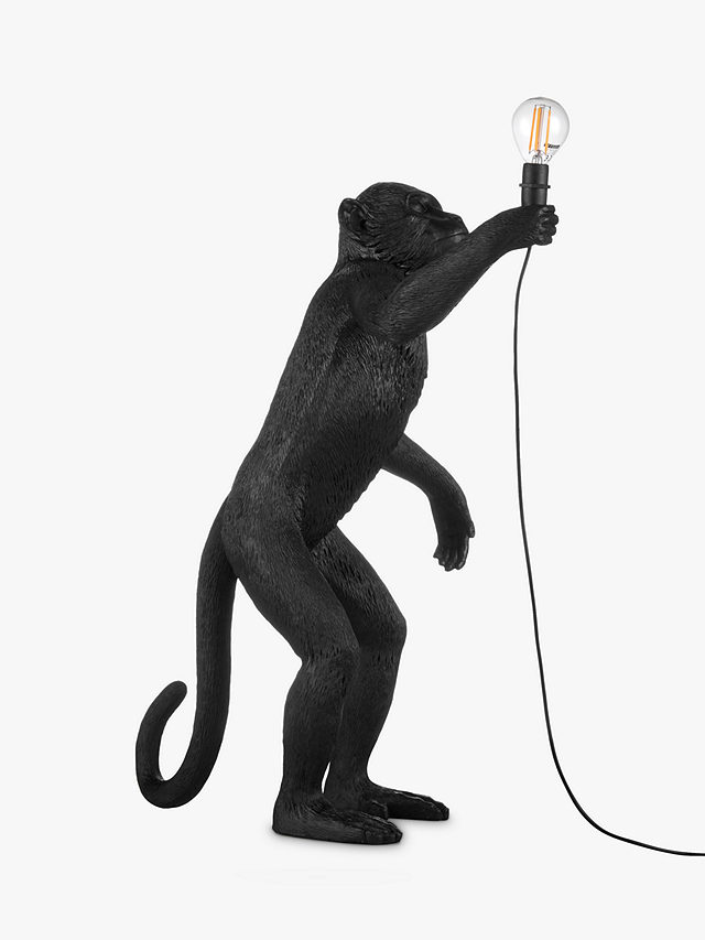 Seletti Standing Indoor/Outdoor Monkey Table Lamp, Black