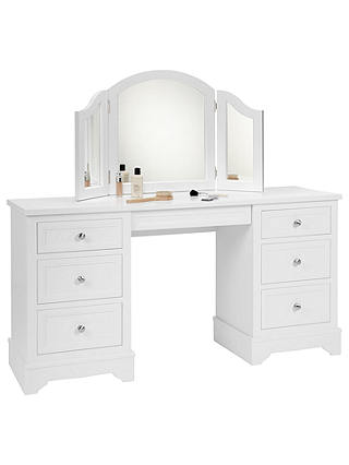 John Lewis St Ives Dressing Table and Mirror, White
