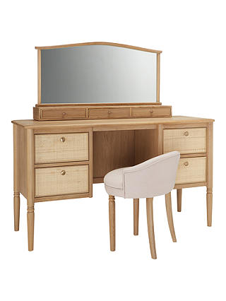 Croft Collection Bala Dressing Table and Mirror, Oak