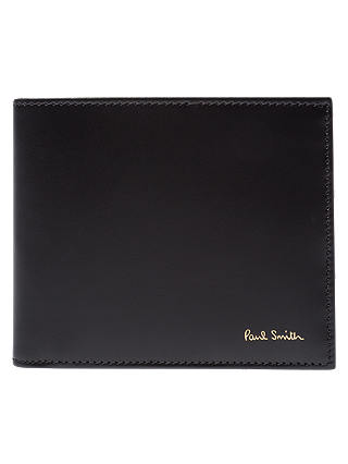 Paul Smith Classic Stripe Bifold Leather Wallet, Black