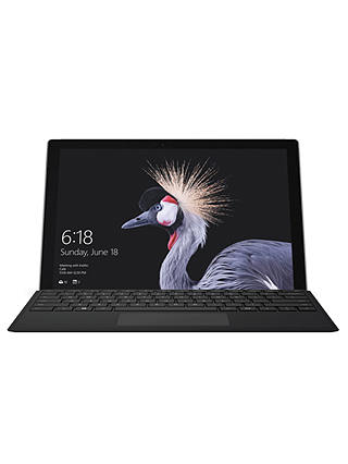 Microsoft Surface Pro Tablet, Intel Core i5, 4GB RAM, 128GB SSD, 12.3" Touchscreen, Silver and Microsoft Surface Pro Type Cover, Black, Bundle