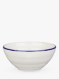 John Lewis & Partners Harbour Blue Rim Cereal Bowl, White/Blue, Dia.16cm