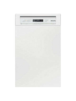Miele G4722SCi Semi-Integrated Slimline Dishwasher, White