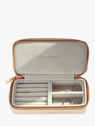 Stackers Medium Travel Jewellery Box, Blush Pink