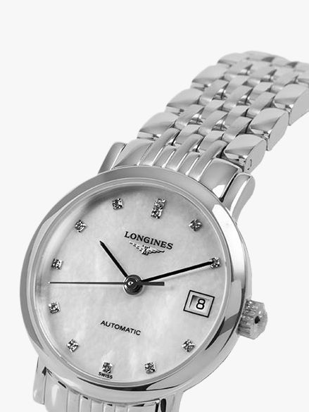 Longines L43094876 Women S Elegant Automatic Diamond Date