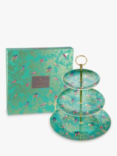Sara Miller Chelsea Collection Cake Stand, Green
