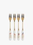 Sara Miller Chelsea Collection Birds Pastry Forks, Assorted, Set of 4