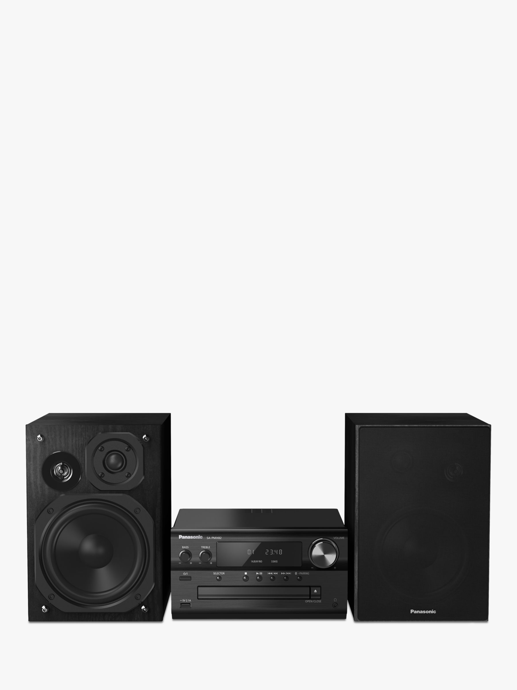 Panasonic SC-PMX82 DAB/DAB+/FM/CD Bluetooth Micro Hi-Fi System with High Resolution Audio, Black