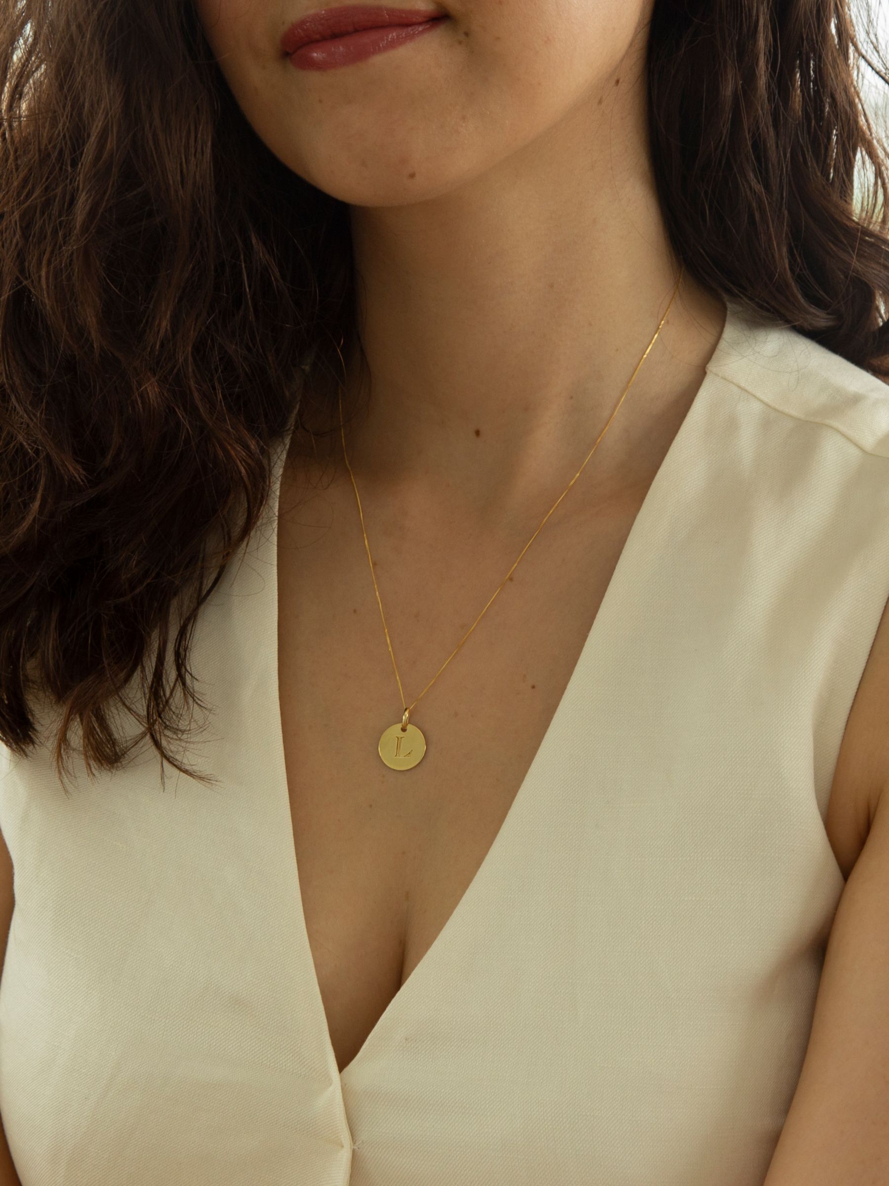 Gold Paper Plane Initial Necklace