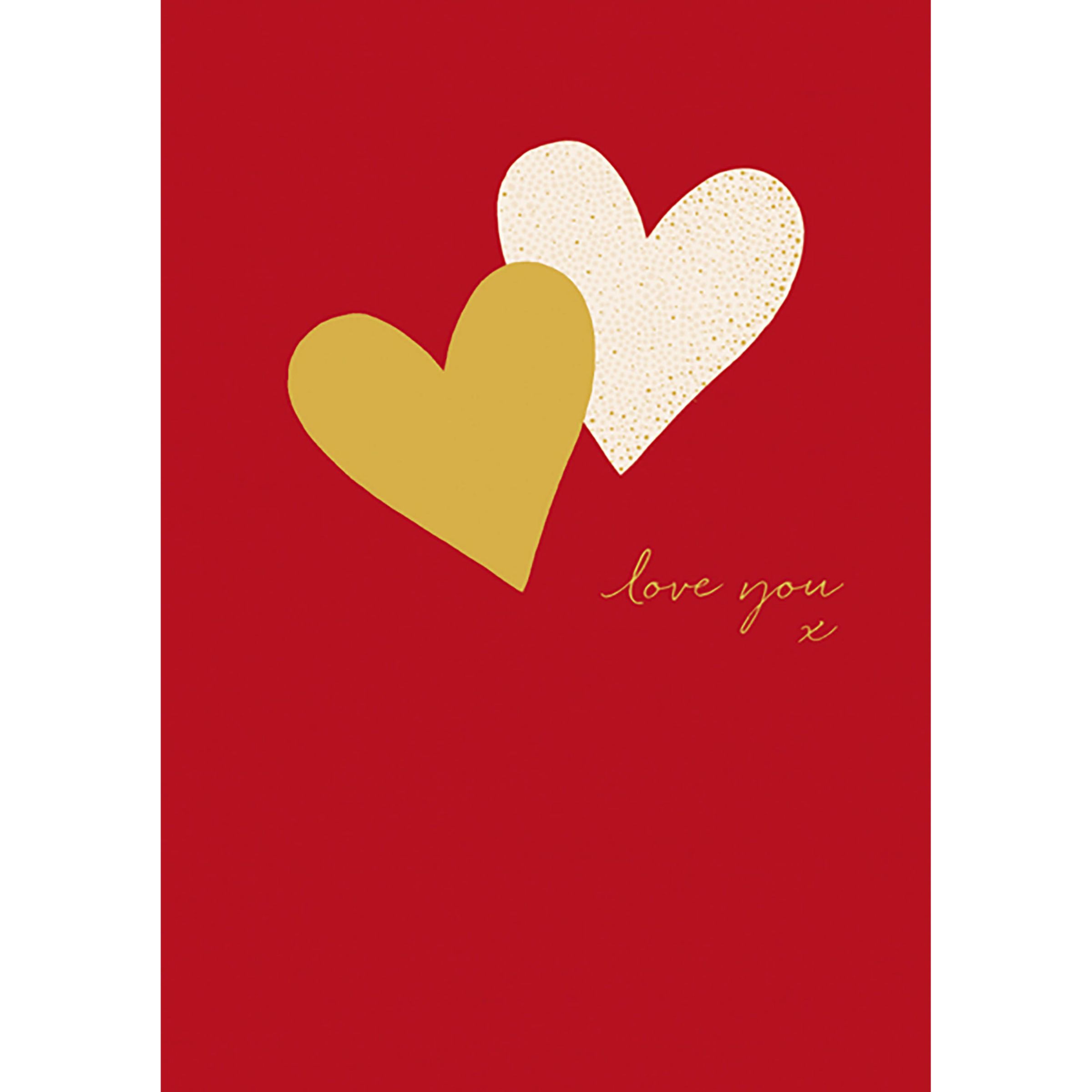 art file i love you heart valentine's day card at john lewis