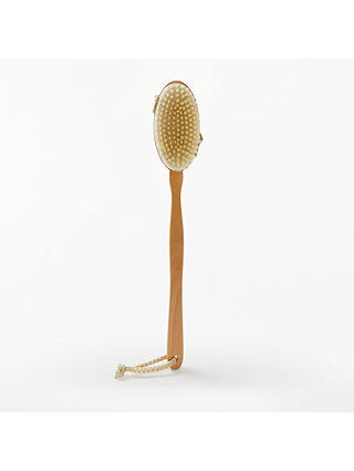 John Lewis & Partners Wooden Body Brush With Handle