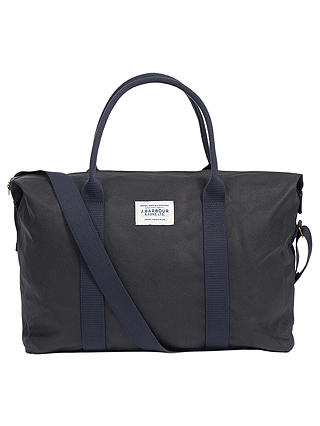 Barbour Archive Waxed Cotton Holdall, Navy