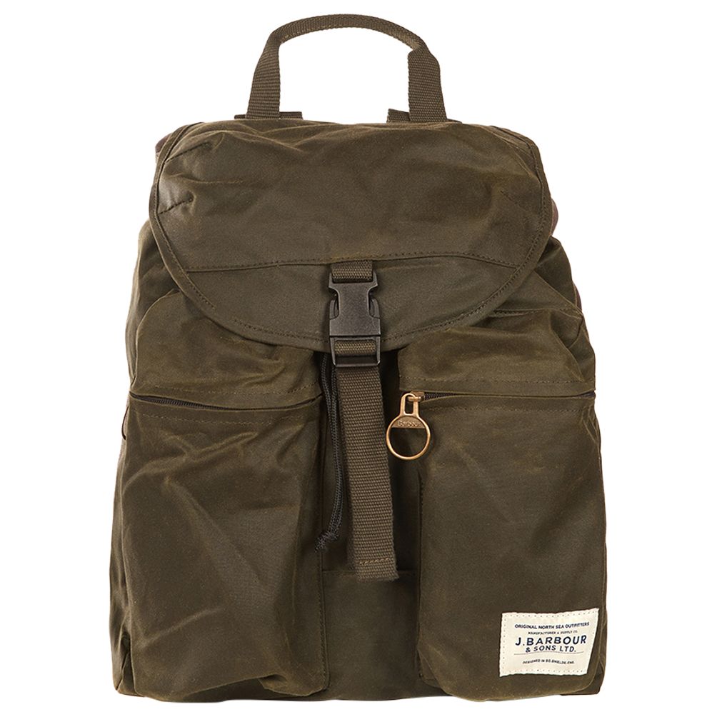 Barbour Archive Waxed Cotton Backpack 