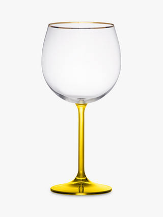 John Lewis Poolside Gin Glass, 570ml, Yellow