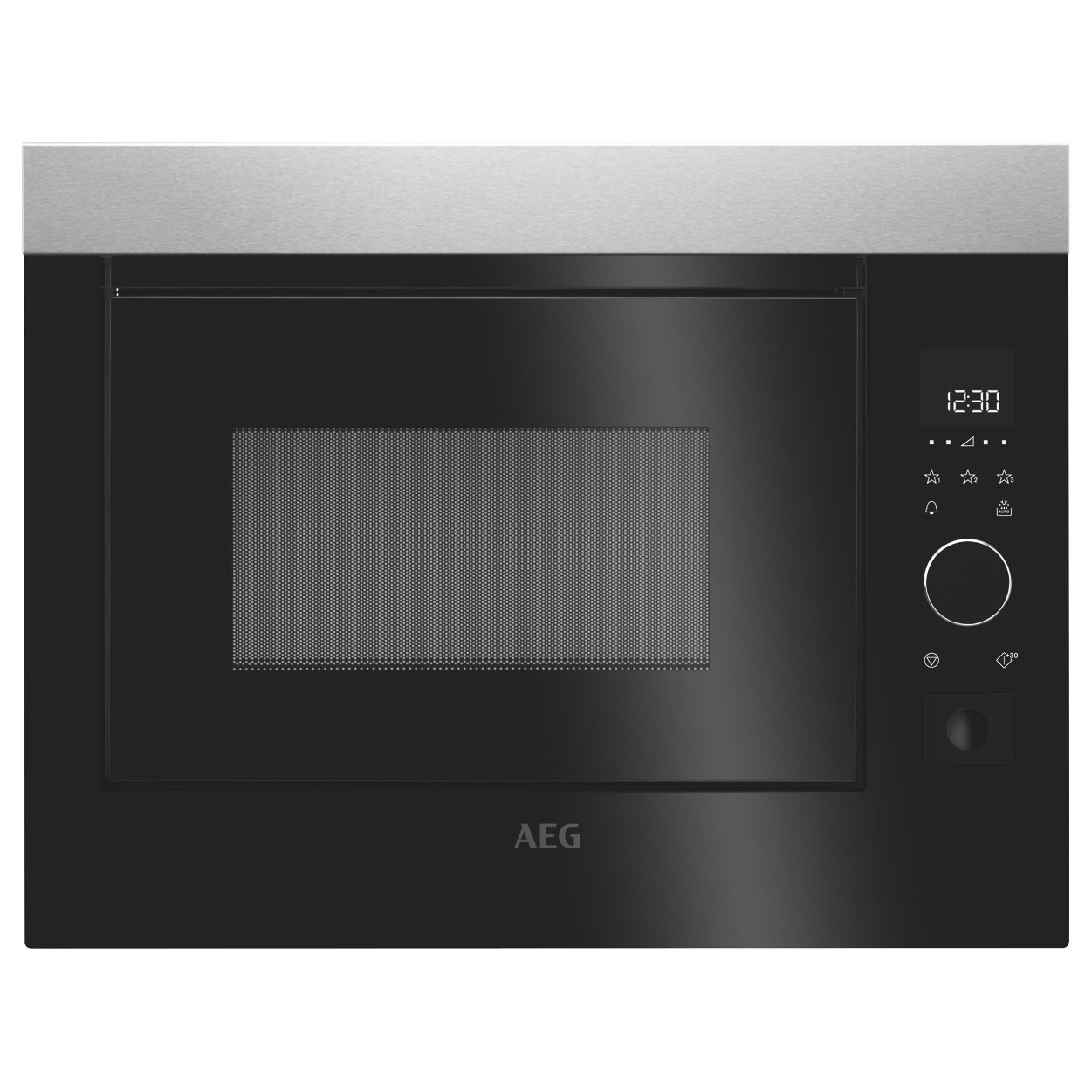 AEG MBE2658S-M Solo Microwave, Black/Stainless Steel