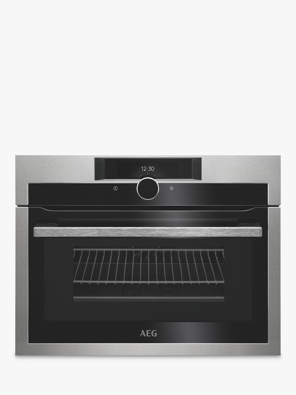 AEG KME861000M CombiQuick Compact Oven with Microwave, Stainless Steel