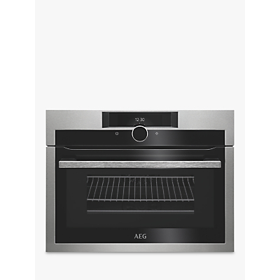 AEG KME861000M CombiQuick Compact Oven with Microwave, Stainless Steel