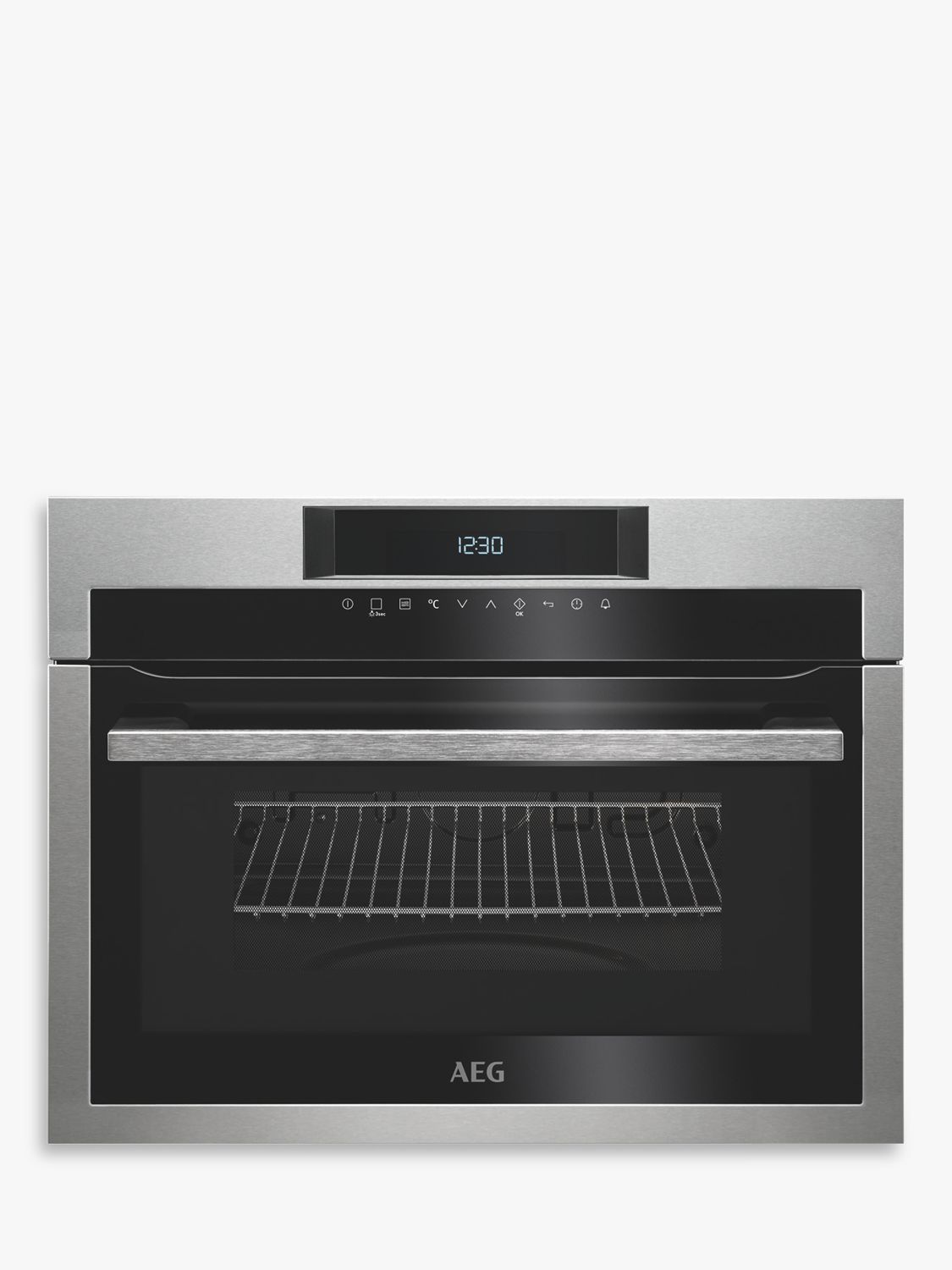 AEG KME721000M Compact Oven with Microwave, Stainless Steel