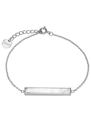 CLUSE Rectangular Bar Chain Bracelet, Silver
