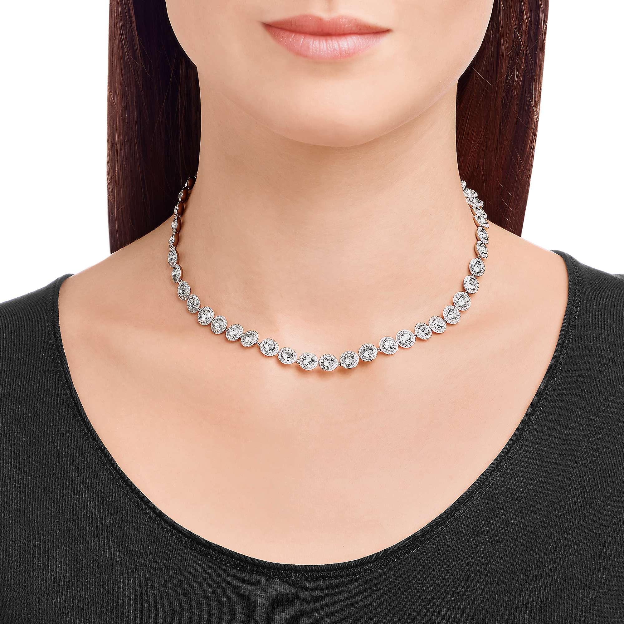 Buy Swarovski Angelic Round Crystal Collar Necklace Online at johnlewis.com