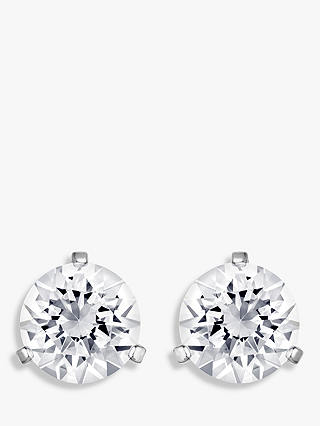 Swarovski Solitaire Round Crystal Stud Earrings, Silver