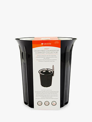 Full Circle Odour Free Counter Top Compost Food Waste Caddy, 4L