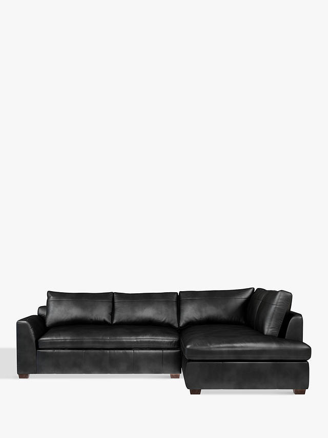 John Lewis Partners Tortona Rhf, Extra Wide Leather Sofa