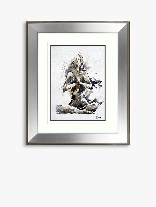 Joanne Boon Thomas - Yoga Lady Framed Print, 50.5 x 60.5cm