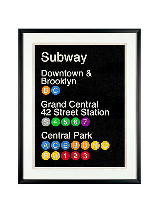Erin Clark - Subway Poster Framed Print, 61 x 51cm