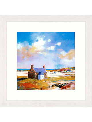 Kate Philp - Two Little Boats Framed Print, 57 x 57cm