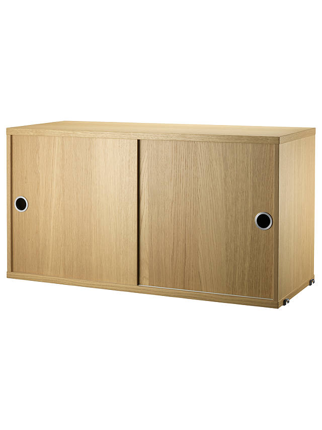 Storage Cabinet Section With Sliding Doors, Wall Storage Cabinets With Sliding Doors