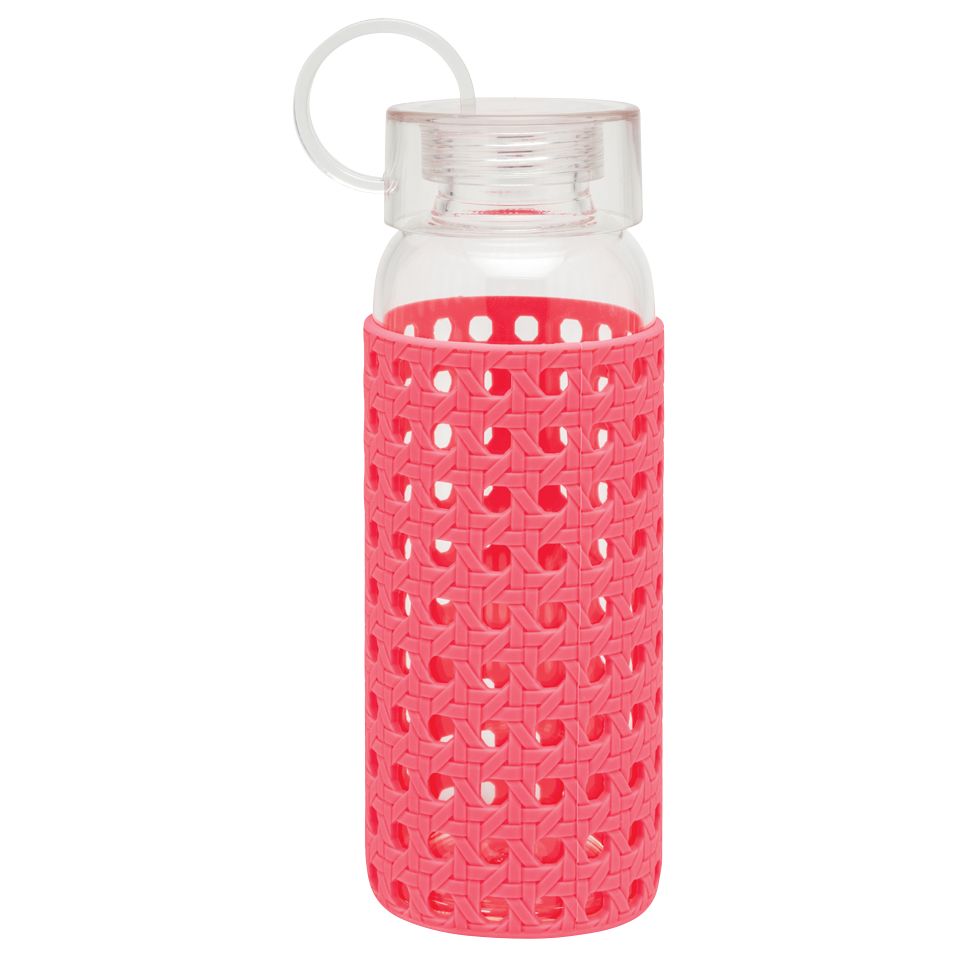 kate spade new york Glass Water Bottle, Pink