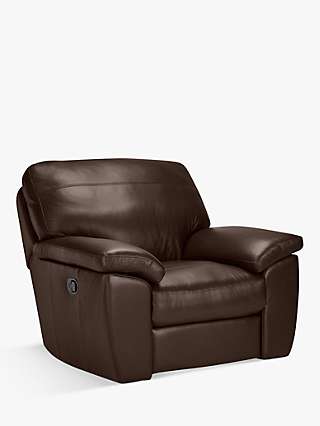 John Lewis & Partners Camden Manual Recliner Leather Armchair