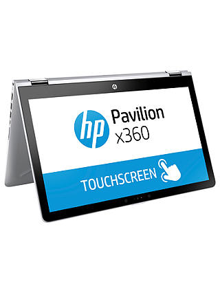 HP Pavilion X360 15-br013na Laptop, Intel Pentium, 4GB RAM, 1TB HDD, 15.6” HD Screen, Silver