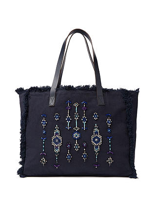 AND/OR Avalon Jewelled Tote Bag, Navy