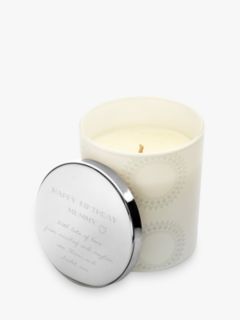 Under the Rose Personalised Scented Candle With Engraved Lid