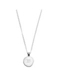 Under the Rose Personalised Initial Necklace, Silver
