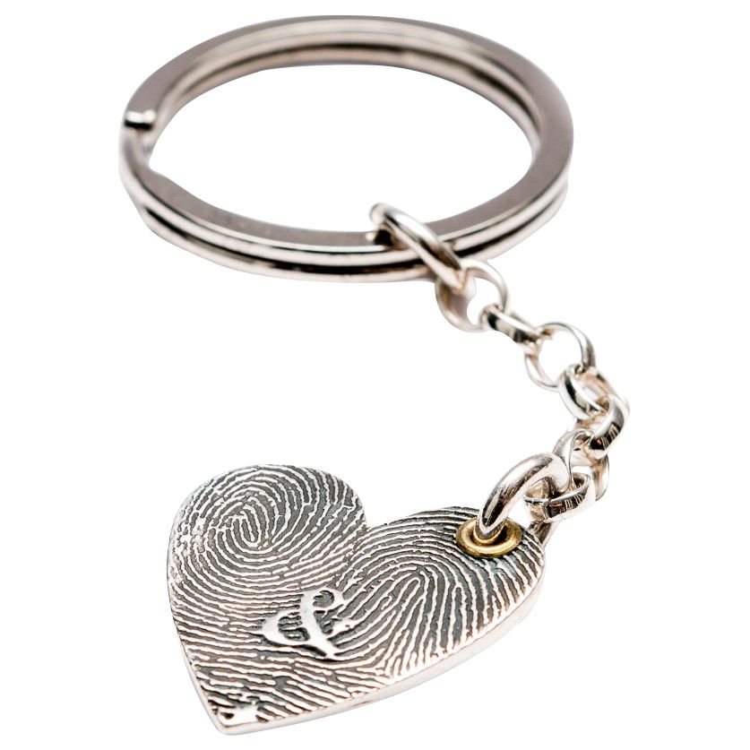 Morgan & French Personalised Inked Fingerprint Heart Keyring Review