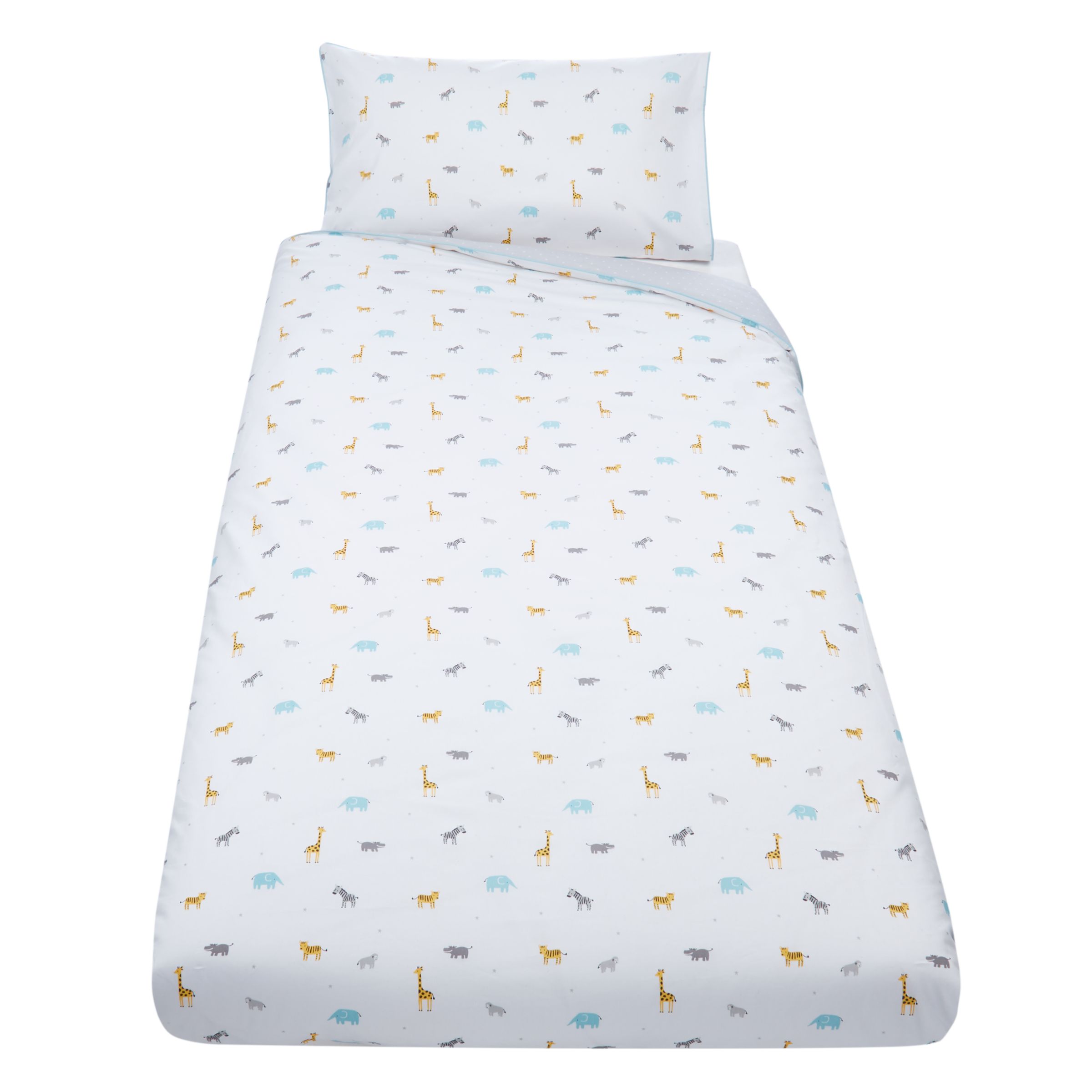 John Lewis Partners Baby Safari Cot Duvet Cover And Pillowcase