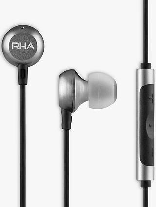 RHA MA650 In-Ear Headphones with High Resolution Audio & Mic/Remote for Android, Black