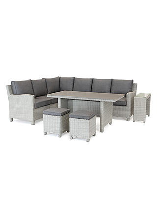 KETTLER Palma 8 Seat Corner Garden Lounge Table / Chairs Set with Side Table