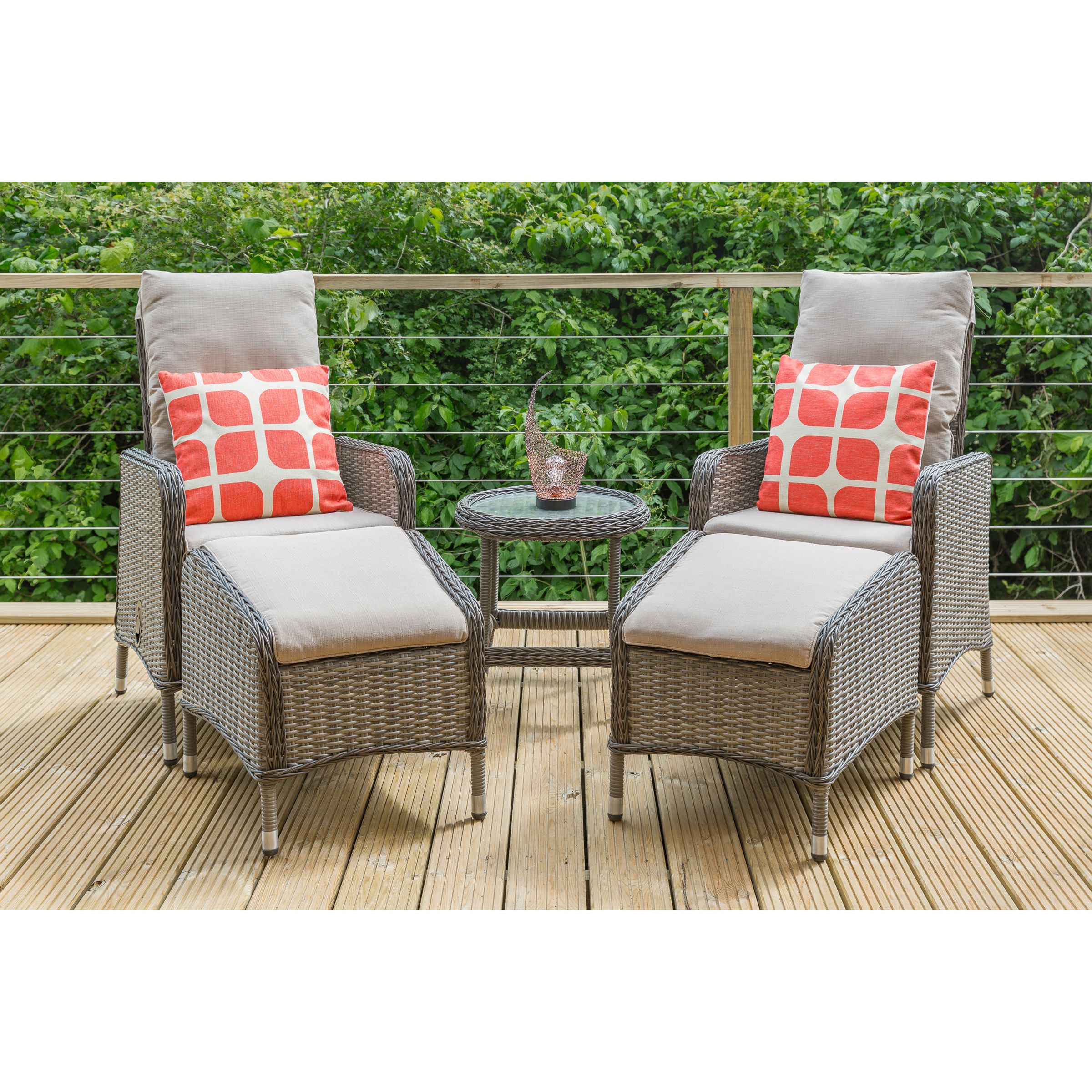 Lg Outdoor Marseille 2 Seater Reclining Garden Chairs With