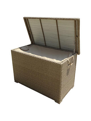 LG Outdoor Saigon Cushion Storage Box, Natural Grey