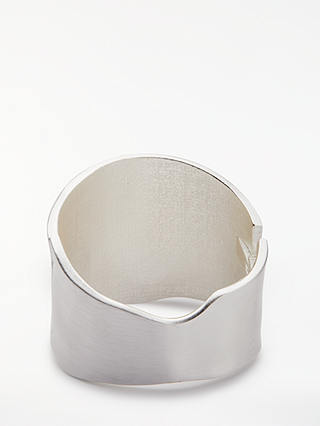 John Lewis & Partners Large Brushed Cuff, Silver