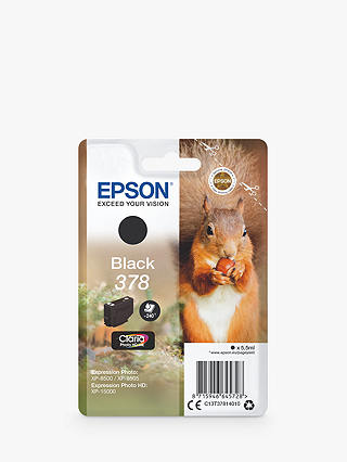 Epson Squirrel T3781 Inkjet Printer Cartridge, Black