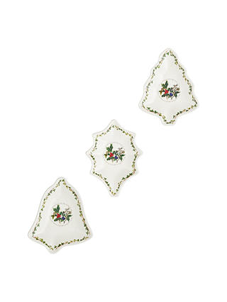 Portmeirion The Holly and The Ivy Christmas Dishes, Set of 3