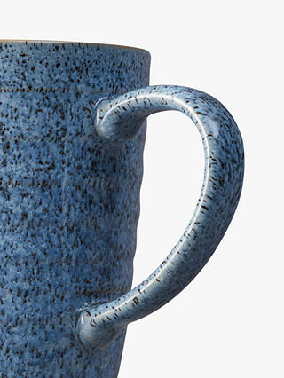 Denby Studio Blue Ridged Mugs, 400ml, Set of 2