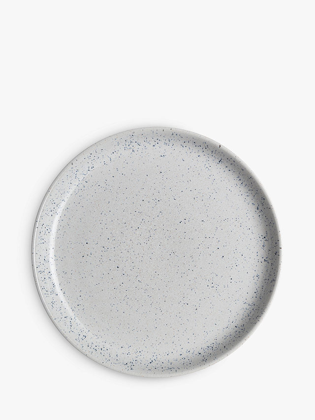 Denby Studio Blue Medium Coupe Plates, Chalk/Blue, Dia.21cm, Set of 4